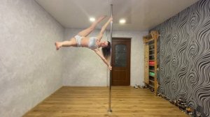 Флаг сверху, х флаг на пилоне сверху, pole dance flag, iron x