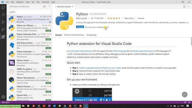 Python Code: #01 How to use Python in Visual Studio Code?