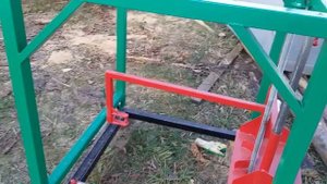 Пилорама из бензопилы урал. Устройство и размеры. Распиловка бревна 31 см.