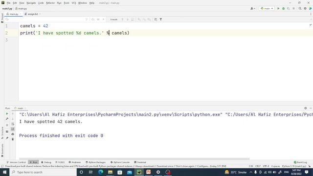 3.7 Formatting Operators in Python | Built in Functions | Python from Scratch | knowledge4skill
