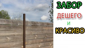 ЗАБОР ДЕШЕВО и КРАСИВО СВОИМИ РУКАМИ