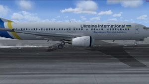 Взлет боинга 737-900 авиакомпании UIA. FSX