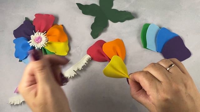 Волшебный цветик-семицветик из фоамирана