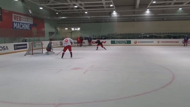 Ковальчук и Дацюк показывают класс на тренировке сборной России смотреть онлайн