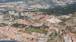 Landing at Lisbon Airport LIS