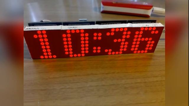 Часы на ESP-01 и МАХ7219 настройка по WEB интерфейсу смотреть онлайн