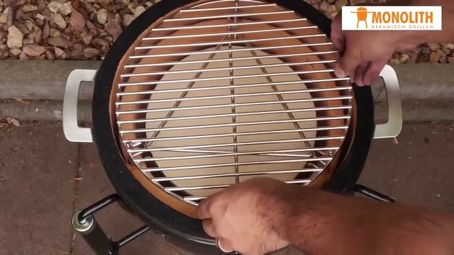 ?Керамический угольный гриль Monolith Junior S ? официальное видео смотреть онлайн