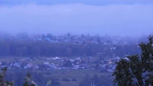 Посёлок Горный,вид с высоты сопки,Новосибирская обл 3.08.2023