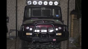 установка бамперов риф на уаз 469