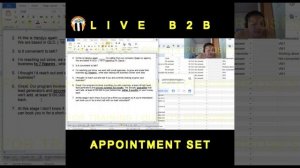 LIVE B2B APPOINTMENT SET