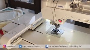 Вышиваем на Brother: Машинная вышивка на трикотаже с применением водорастворимого стабилизатора