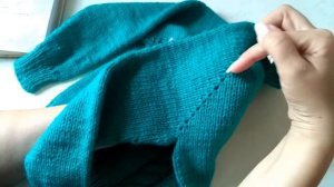 Экспресс Мастер класс. Детский свитер с косами. Простой свитер спицами регланом сверху