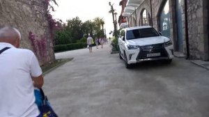Гагра/ Пляж парк отеля Кавказ/ прогулка по Гагре./