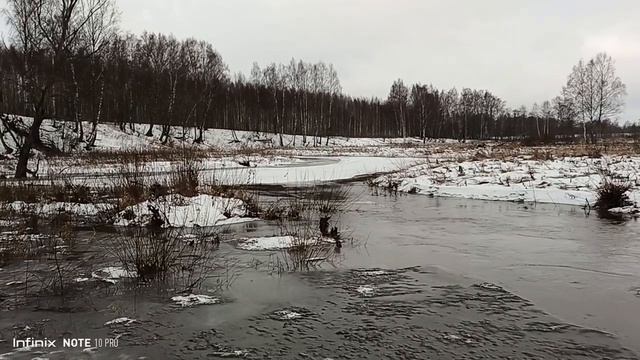 Вот к чему привёл аномально теплый декабрь! Необычный разлив Малой Гжати в январе. смотреть онлайн