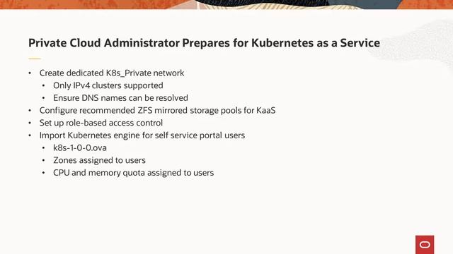 About Kubernetes as a Service for Oracle Private Cloud at Customer смотреть онлайн