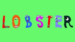 Learn the Alphabet Animals - Letter L - LOBSTER