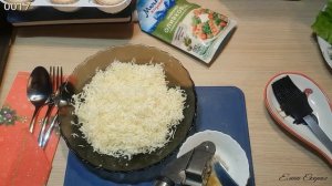 Закуска: "Тарталетки, начиненные сырной массой с чесноком"