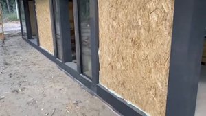 Сборка фахверка 11х16м