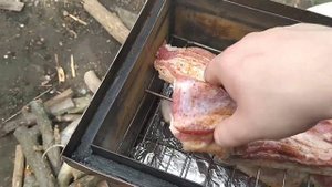 Копчение подчеревка. Быстрый способ. Горячее копчение.