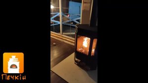 Печь-камин БАВАРИЯ ПРИЗМАТИК пристенно угловой