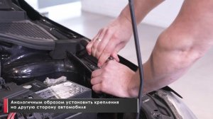 Установка амортизаторов капота на Skoda Rapid