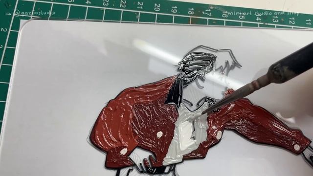 paint with me, acrylic glass painting | painting taku and rikako from ocean waves by studio ghibli смотреть онлайн