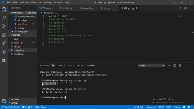 Alias, shallow copy and deep copy in Python. Things you don't know about lists Part 1 with GitHub