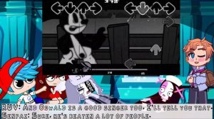 FNF react Friday Night Funkin' Saturday Fatality, D-Sides Wednesday's Infidelity Oswald/Mickey Mous