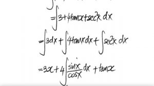 UC Davis #6: trig integral ∫ (2+tan(x))^2 dx