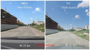 GoPro Hero 8 vs DJI Osmo Action Сравнение Использование в качестве видеорегистратора в автомобиле