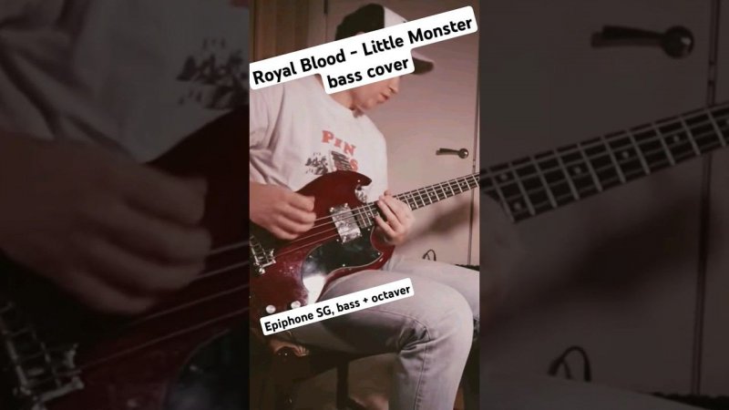 Royal Blood - Little Monster, Bass cover, Epiphone Eb-0 + octaver #octaver #epiphone