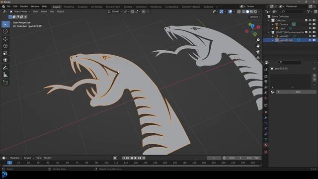 Convert .SVG File Into 3D  | Blender EASY Tutorial