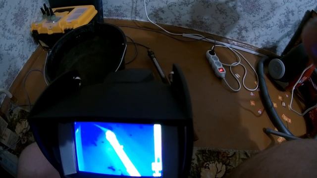 Тест экспериментального тэна из греющего кабеля 12к 33ом