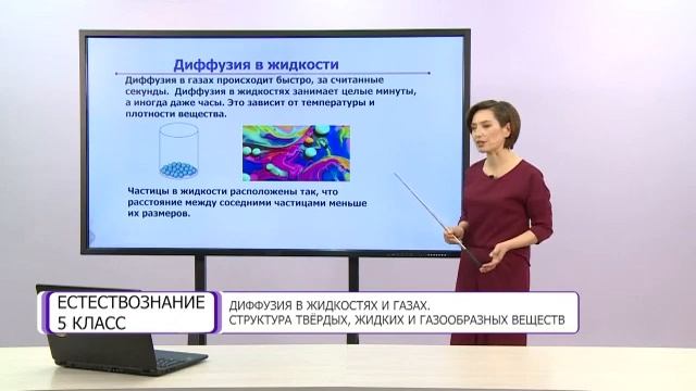 Естествознание. 5 класс. Диффузия в жидкостях и газах