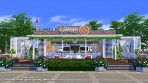 УЮТНЫЙ ЛЕТНИЙ СЕМЕЙНЫЕ РЕСТОРАН БАР _ THE SIMS 4 Строительство | Mulena Sims 4