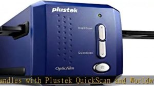 Plustek OpticFilm 8100-35mm Negative Film/Slide Scanner with 7200 DPI and 48-bit Output. Bundle Sil
