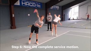 Tennis Serve Technique - Learn a Kick Serve in 6 easy Steps - "Kick Serve Progression"
