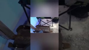 Самодельная печка из канистры.