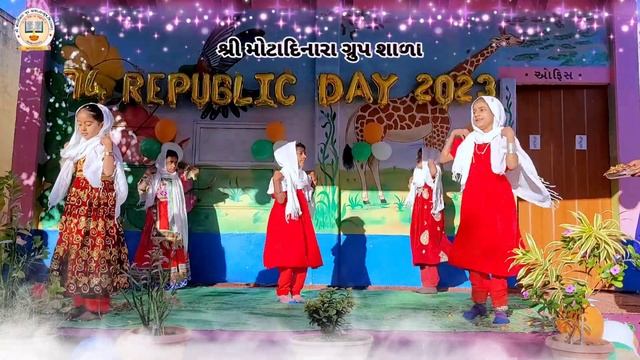 Swagat git | Ye Angan Ye Dvare | School Program 26 January| MotaDinara Group Shala смотреть онлайн