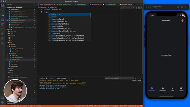 Build a Flutter Chat App: 01 - Design/UI