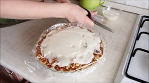 Торт без выпечки (из печенья)