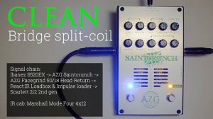 AZG Custom Saintcrunch Tube Preamp - Tone Test (No Talk)
