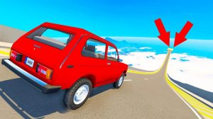 АВАРИИ И ПРЫЖКИ НА ГОРКЕ СМЕРТИ! ОГРОМНАЯ ГОРКА С САМЫМ ОПАСНЫМ ТРАМПЛИНОМ В BeamNG.drive