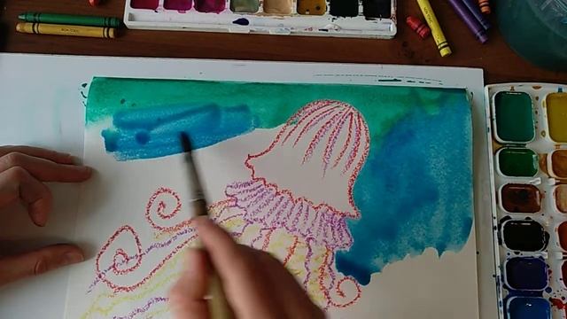 Рисуем медузу. смотреть онлайн