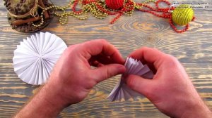 DIY Снеговик из бумаги своими руками. Новогодние Поделки, Украшения в Школу, Садик