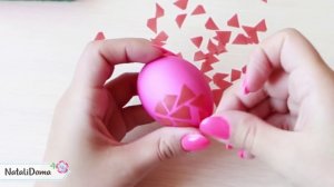 How to Dye Easter Egg =MOSAIC= - DIY NataliDoma