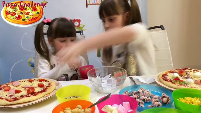 PIZZA CHALLENGE | NASTIA&NIKA | Піца челлендж | Пицца челлендж смотреть онлайн
