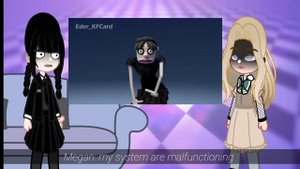 Wednesday/M3GAN react to [M3gan VS Wednesday: The Dance Off.  (shit post)