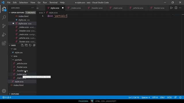 Fed 28 Sass –Struktura plików scss смотреть онлайн