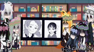 past hashiras react to giyuu tomioka |demon slayer| |gacha club| #gachaclub #reactionvideo #giyuu